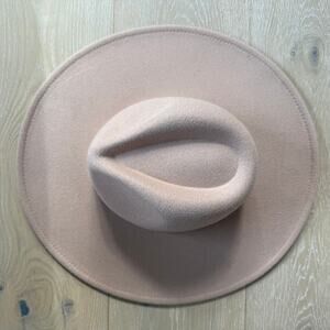 Vintage Boho Coastal Cowgirl Camel Wide Brim Rancher Hat